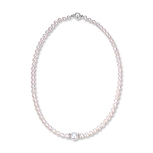 Akoya & South sea perlekjede med diamanter