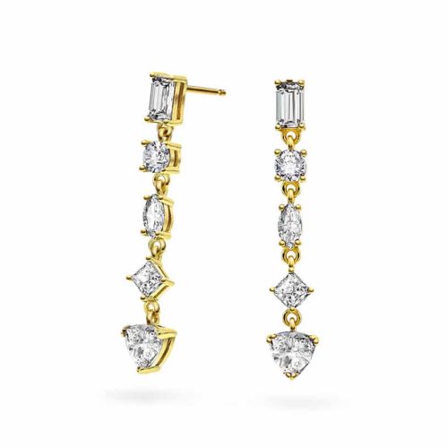 Viva Vegas øredobber i sølv med zirkonia