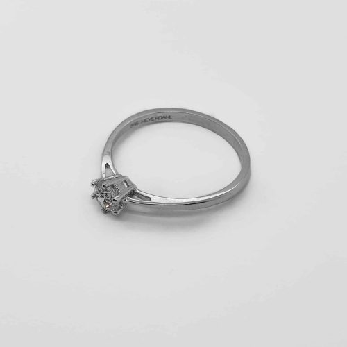 Hvitt gull enstens diamantring 0.32 ct - Bilde 2