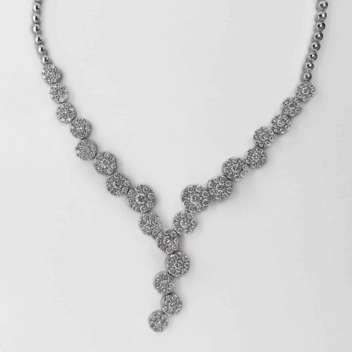 Hvittgull collie med diamanter