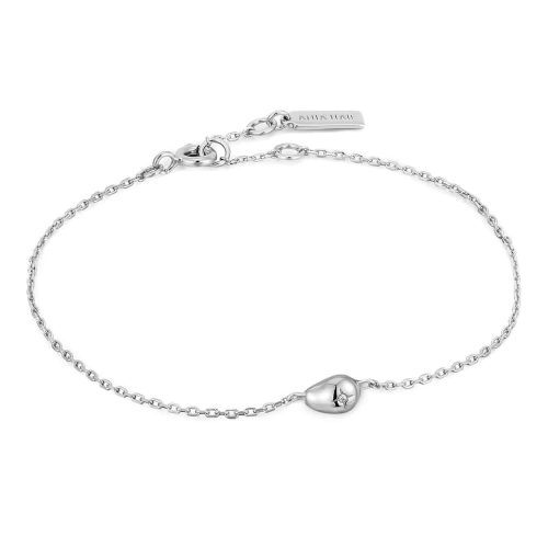 Ania Haie Silver Pebble Sparkle Chain Bracelet