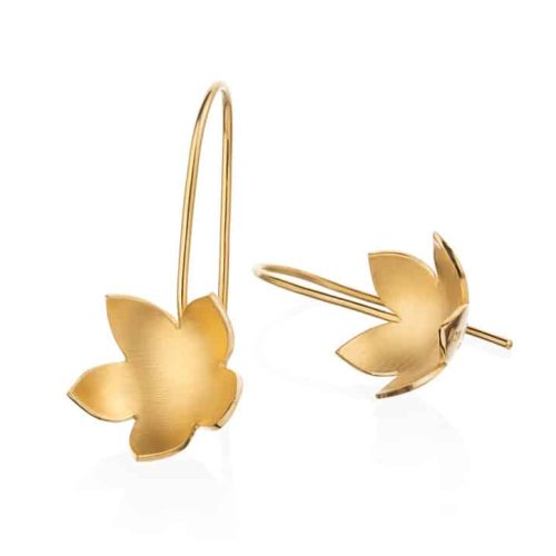 BAKKA - Bloom ørepynt hengende, forgylt