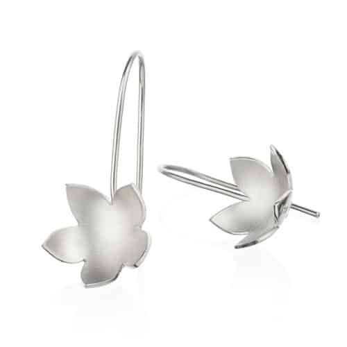 BAKKA - Bloom ørepynt hengende, sølv