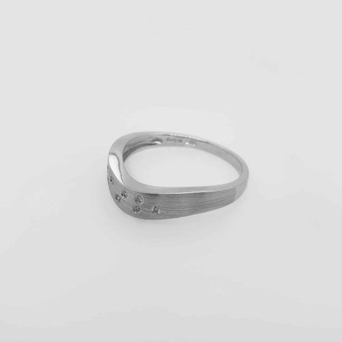 Hvitt gull ring med diamanter - Bilde 2