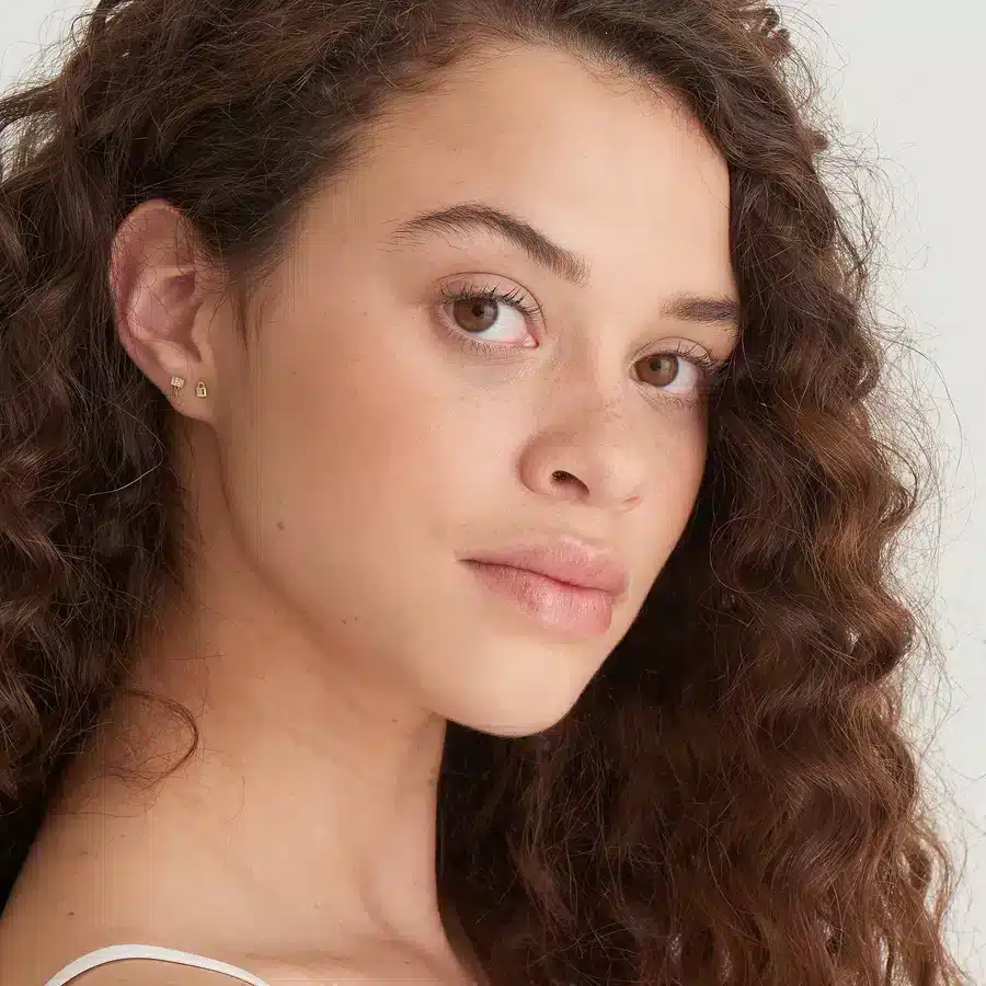 Ania Haie Gold Padlock Stud Earrings - Bilde 3