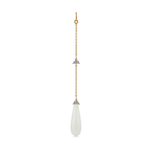 Ro Copenhagen Fryd White Ear Pendant L