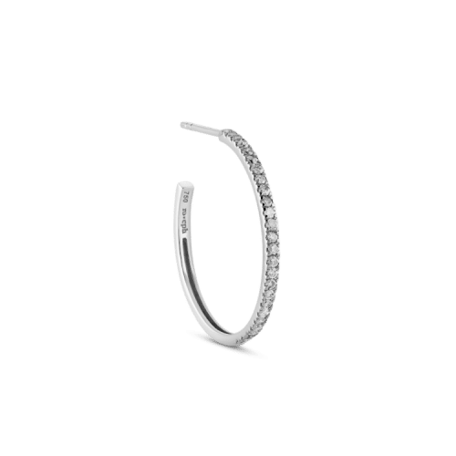 Ro Copenhagen Rock Classic Grey Diamond Hoop M