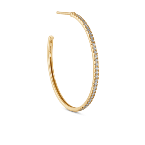 Ro Copenhagen Rock Classic Diamond Hoop L