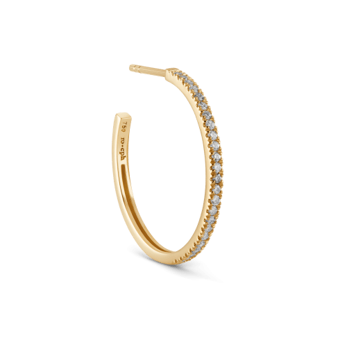 Ro Copenhagen Rock Classic Diamond Hoop M