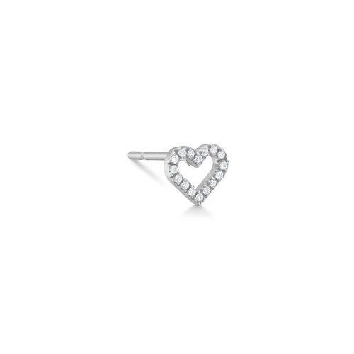 Ro Copenhagen Symbols Open Heart ear stud II