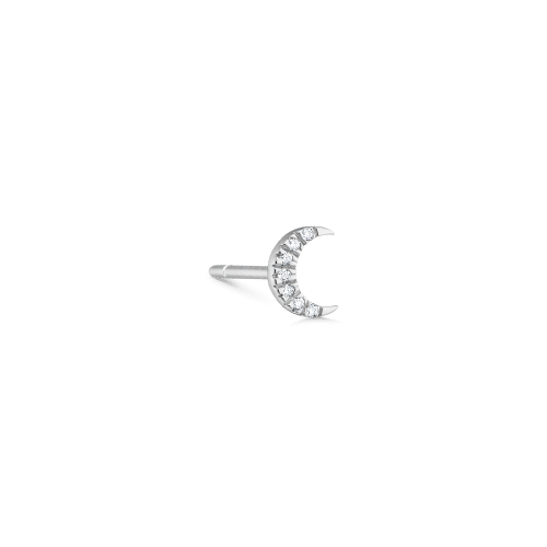Ro Copenhagen Symbols Half Moon diamond ear stud