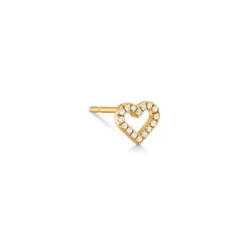 Ro Copenhagen Symbols Open Heart ear stud II