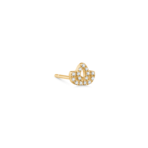 Ro Copenhagen Symbols Lotus diamond ear stud