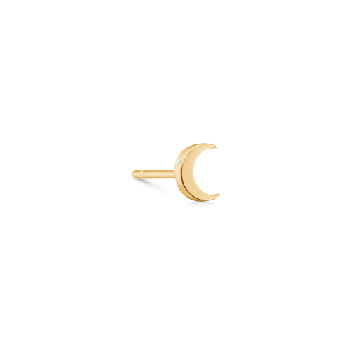 Ro Copenhagen Symbols Half Moon diamond ear stud