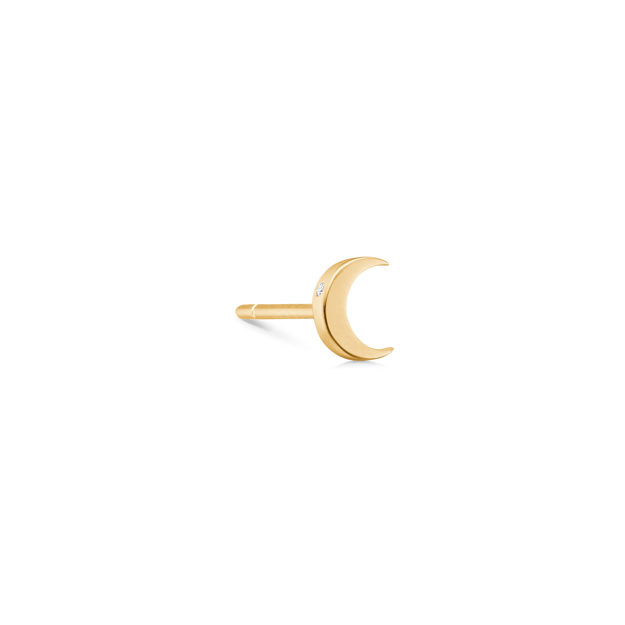 Ro Copenhagen Symbols Half Moon diamond ear stud