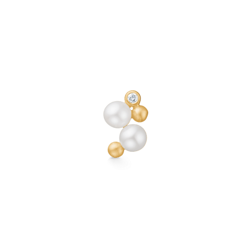 Ro Copenhagen Orbit Dot Pearl Earring III Left