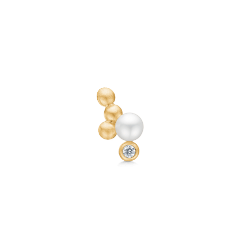 Ro Copenhagen Orbit Dot Pearl Earring II Left