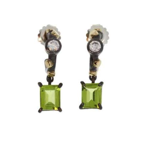 Alternative view of Rikke Harsheim - Creoler oksyderte knotter - Grønn Peridott