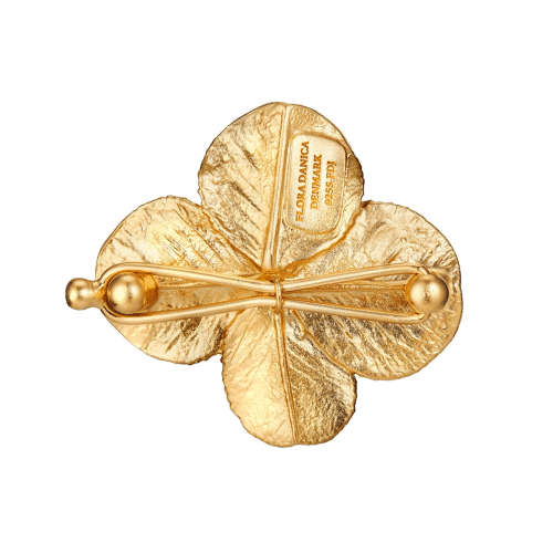 Alternative view of Firkløver hair clip, forgylt