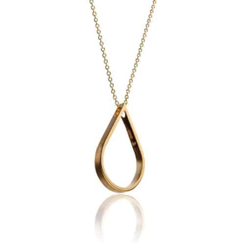 BAKKA - Gylden dråpe med ankerkjede 42cm