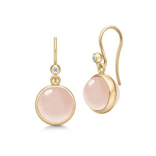 Julie Sandlau Prime Earrings Milky Rose Crystal