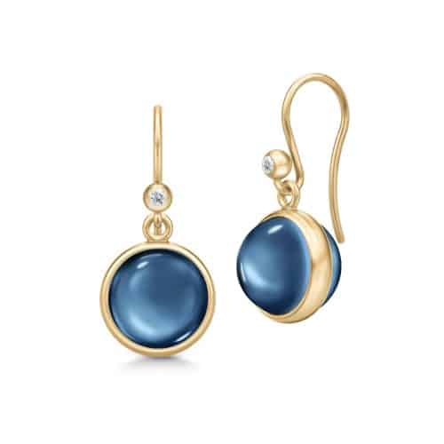 Julie Sandlau Prime Earrings Sapphire Blue Crystal