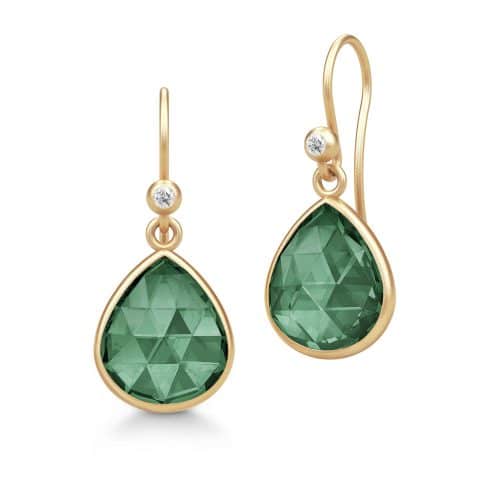 Julie Sandlau Lea Earrings Turmalin Crystal