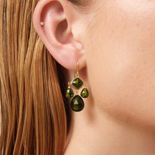 Alternative view of Julie Sandlau Olivia Chandeliers Olive Green Crystal