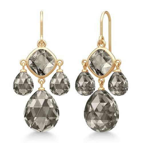 Julie Sandlau Olivia Chandeliers Smokey Crystal