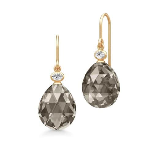 Julie Sandlau Ofelia Earrings Smokey Crystal