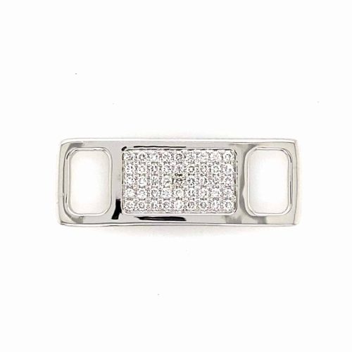 TAGS Silver-Rhodium-White CZ