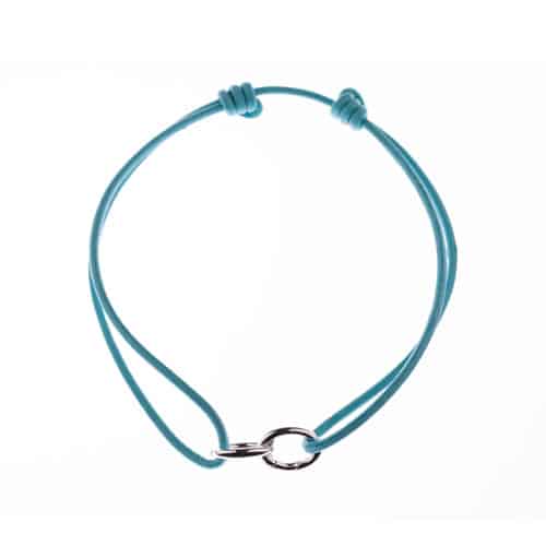 TuaMea Link bracelet 925s RH Turquoise leather
