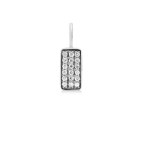 Ro Copenhagen Rock Square Diamond Pendant