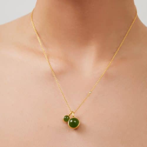 Julie Sandlau Prime Pendant Moss Green Crystal - Bilde 3