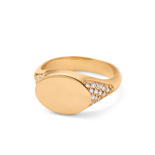 Ro Copenhagen Signet Heart Diamond Ring