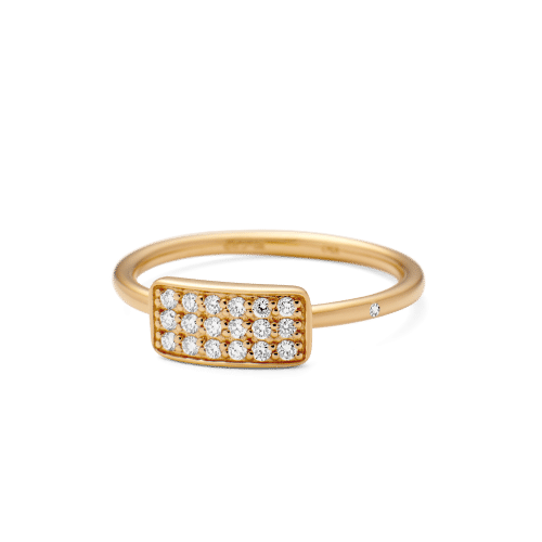 Ro Copenhagen Square Diamond Ring
