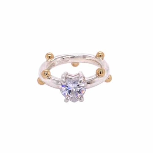 Rikke Harsheim - Rikkeringen - Blank sten - Gull knotter