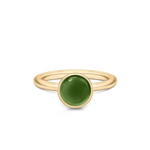 Julie Sandlau Primini Ring Moss Green Crystal