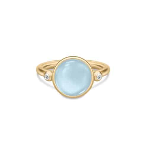Julie Sandlau Prime Ring Milky Aqua Crystal