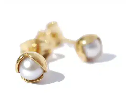 Ulrikke Vogt - Small Bud Floret Stud Earrings Rosequartz