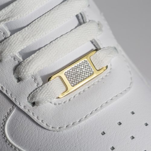 Alternative view of TAGS Silver-Goldplated-White CZ