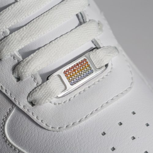 Alternative view of TAGS Silver-Rhodium-Rainbow CZ