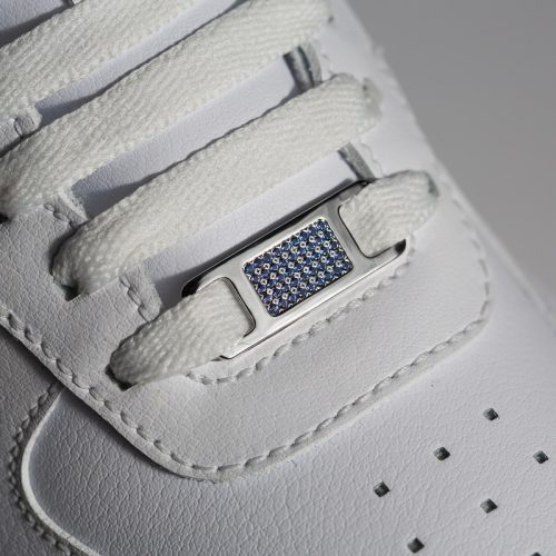 Alternative view of TAGS Silver-Rhodium-Blue CZ