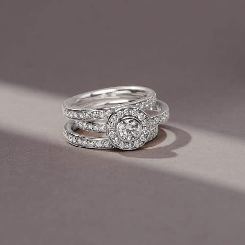 Alternative view of Julie Sandlau Elegance Band F-G/VS brilliant cut diamond