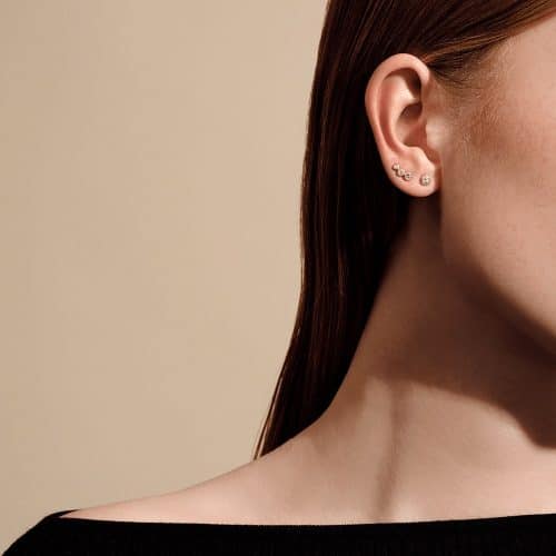 Alternative view of Julie Sandlau Lumen Earstud F-G/VS brilliant cut diamonds