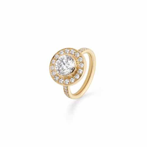 Alternative view of Julie Sandlau Heritage J.S. Ring F-G/VS and I/SI brilliant cut diamond