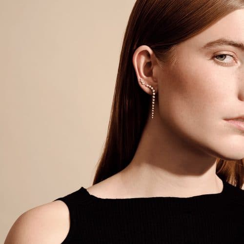 Alternative view of Julie Sandlau Lumi Earring F-G/VS brilliant cut diamonds
