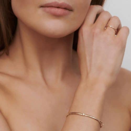 Alternative view of Julie Sandlau Purity Bracelet GH/VS brilliant cut diamond