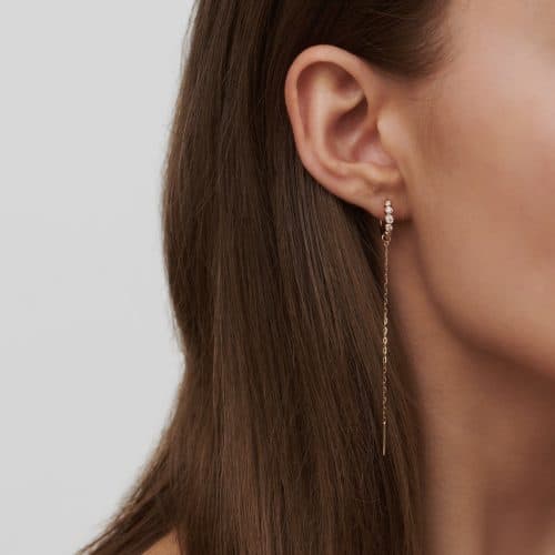 Alternative view of Julie Sandlau Purity Chain Ear Pendant