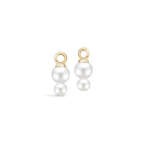 Julie Sandlau Eden Ear Pendant White Freshwater Pearls